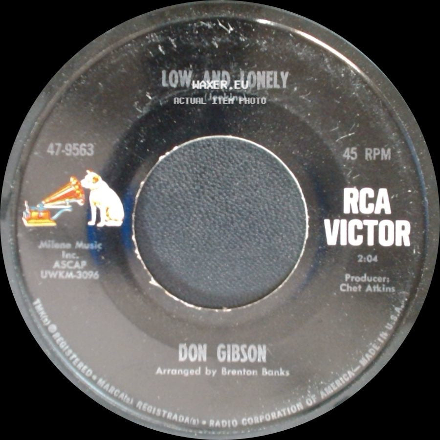 Don Gibson - It's A Long, Long Way To Georgia / Low And Lonely side B