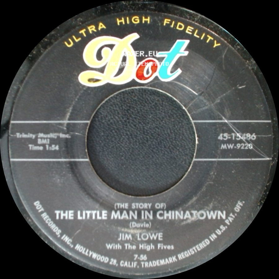 Jim Lowe - (The Story Of) The Little Man In Chinatown / The Green Door side A