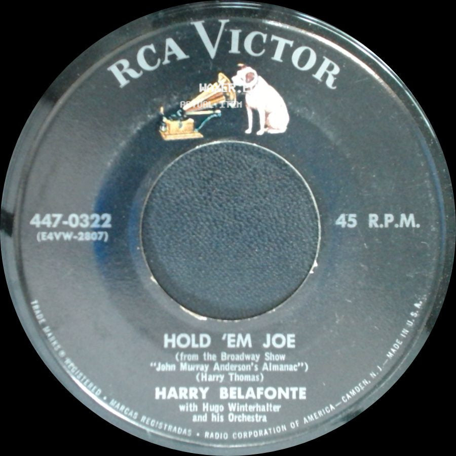 Harry Belafonte - I'm Just A Country Boy / Hold 'em Joe side B