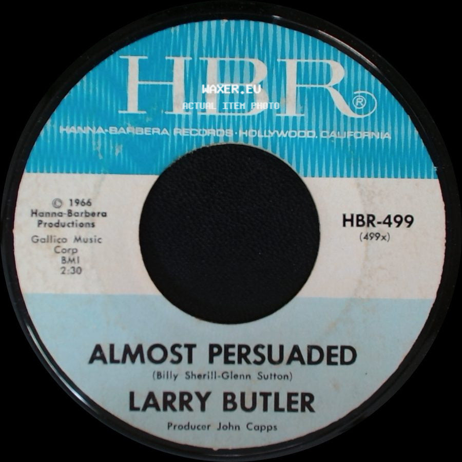 Larry Butler - Almost Persuaded / Green, Green Grass Of Home side A