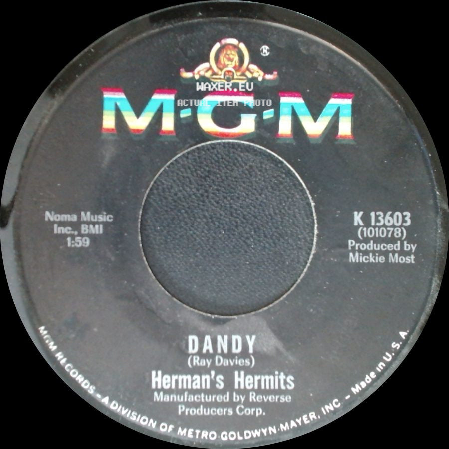 Herman's Hermits - Dandy / My Reservation's Been Confirmed side A