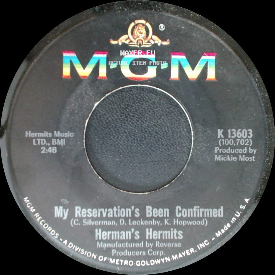 Herman's Hermits - Dandy / My Reservation's Been Confirmed side B