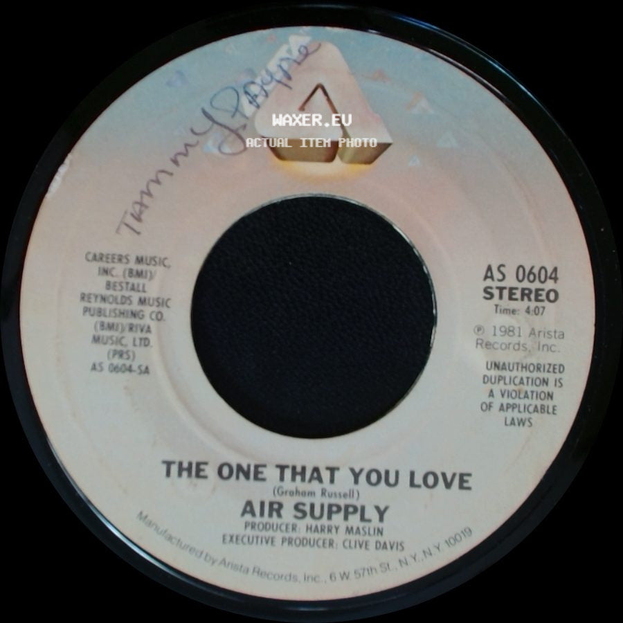 Air Supply - I Want To Give It All / The One That You Love side B