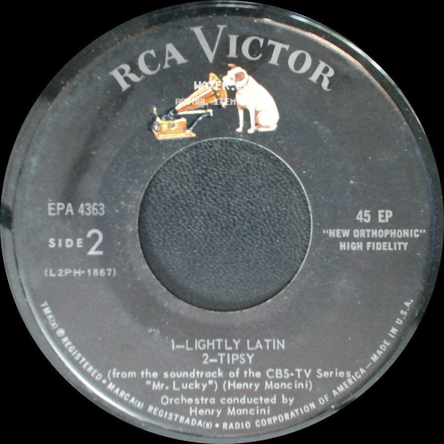 Henry Mancini Orchestra - Mr. Lucky / My Friend Andamo / Unknown Title B side B