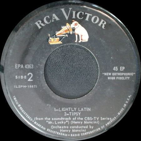 Henry Mancini Orchestra - Mr. Lucky / My Friend Andamo / Unknown Title B side B