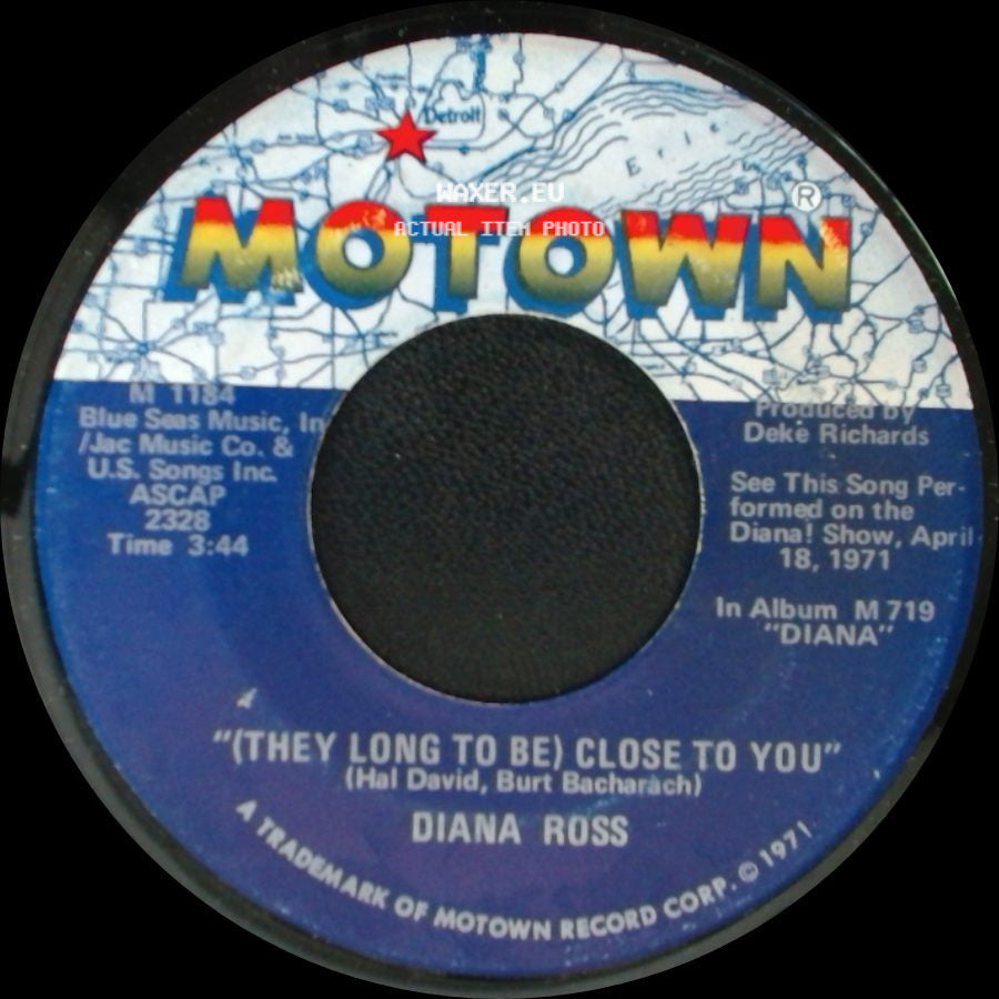 Diana Ross - Reach Out I'll Be There / (They Long To Be) Close To You side B