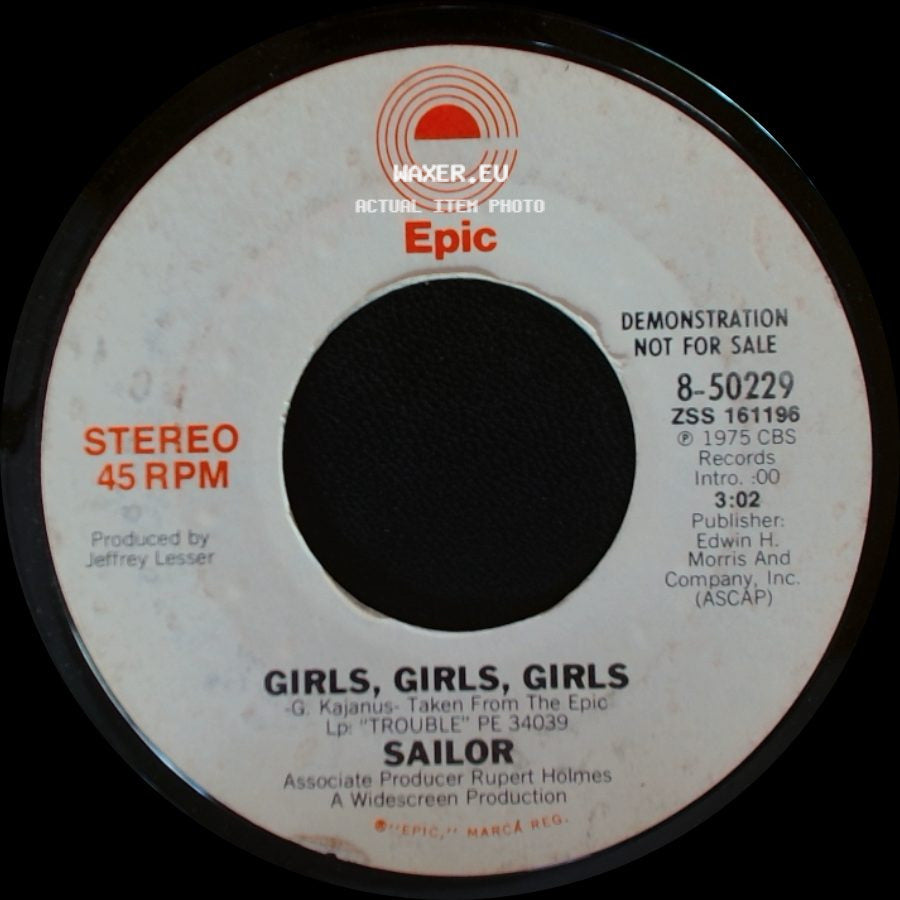 Sailor - Girls, Girls, Girls / Girls, Girls, Girls side B