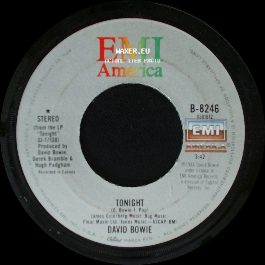 David Bowie - Tonight / Tumble And Twirl side A