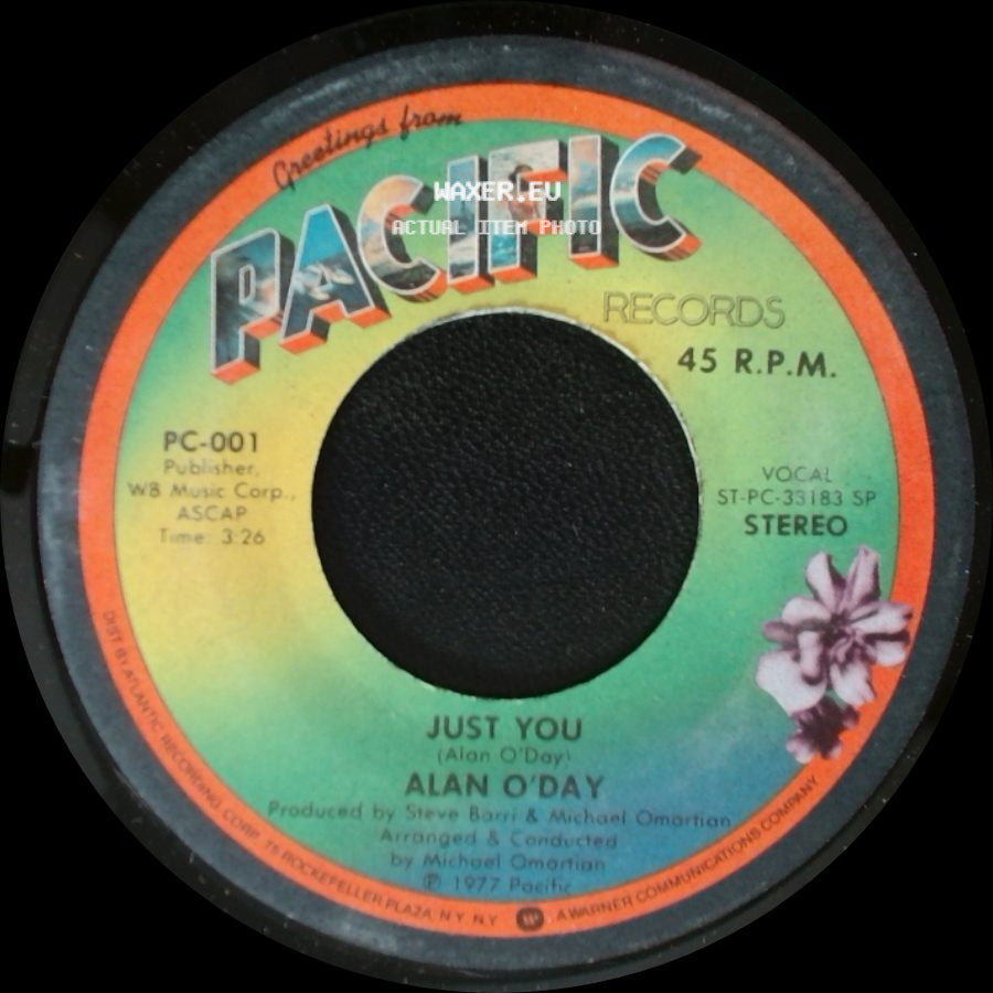Alan O'day - Just You / Undercover Angel side A
