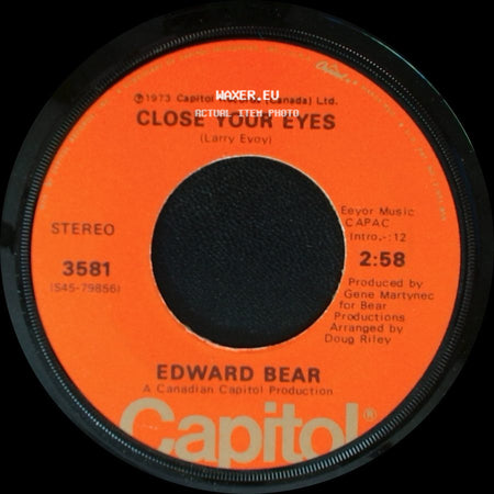 Edward Bear - Cachet County / Close Your Eyes side B