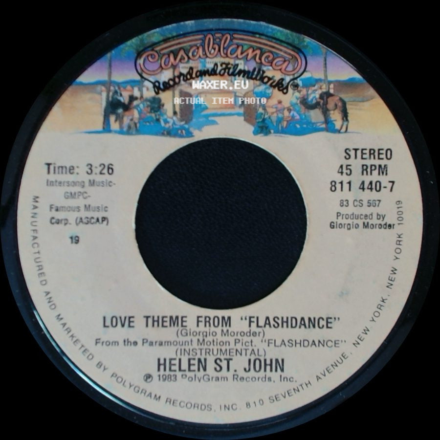 Helen St. John / Irene Cara - Love Theme From "Flashdance" / Flashdance... What A Feeling side A
