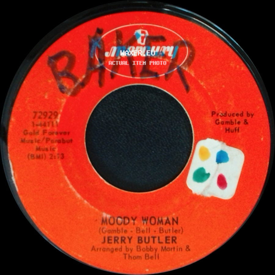 Jerry Butler - Go Away - Find Yourself / Moody Woman side B