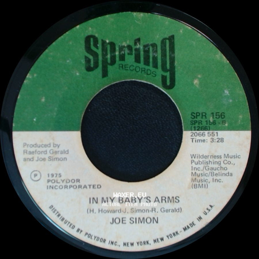 Joe Simon - Get Down, Get Down (Get On The Floor) / In My Baby's Arms side B