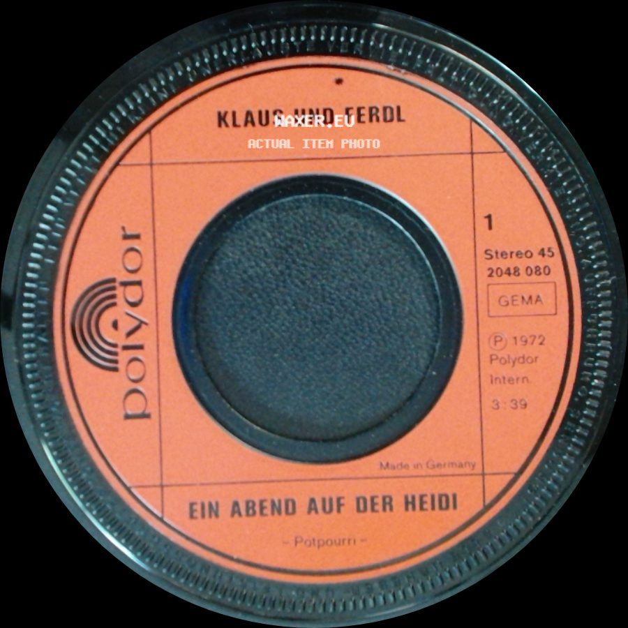 Klaus Und Ferdl - Ein Abend Auf Der Heidi / Die Alten Rittersleut side A