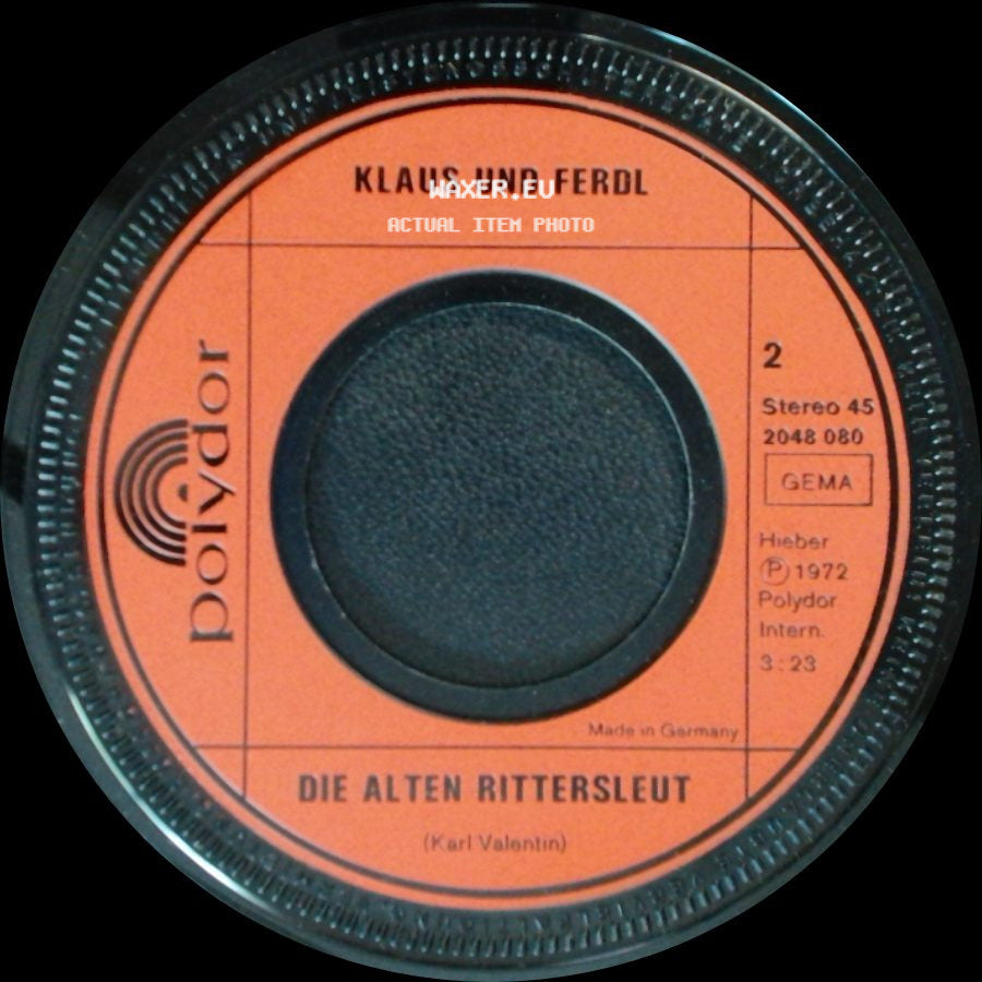 Klaus Und Ferdl - Ein Abend Auf Der Heidi / Die Alten Rittersleut side B