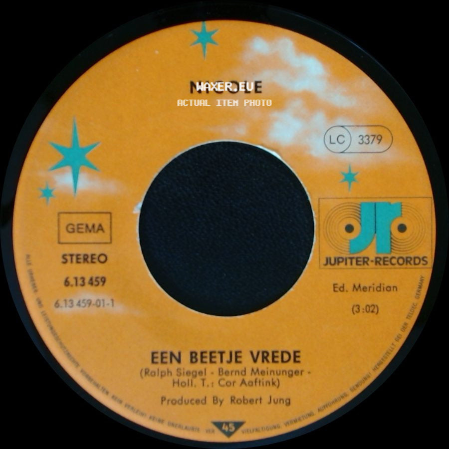 Nicole - Thank You, Merci, Danke / Een Beetje Vrede side B