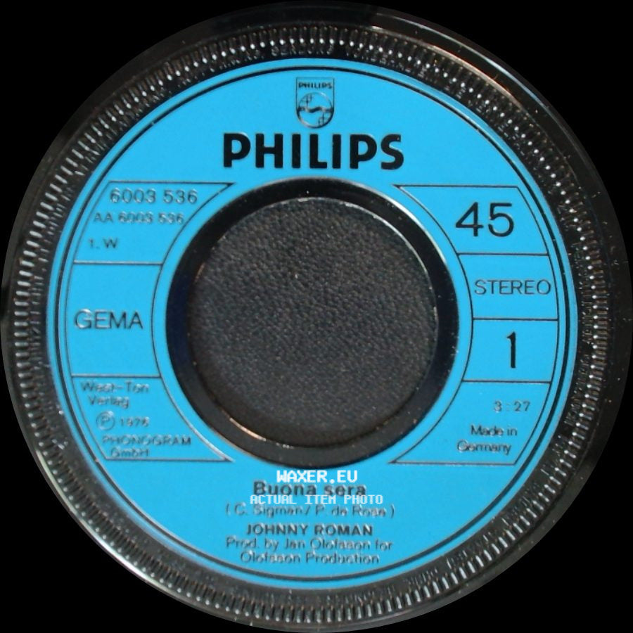 Johnny Roman - Buona Sera / I Choose You side A