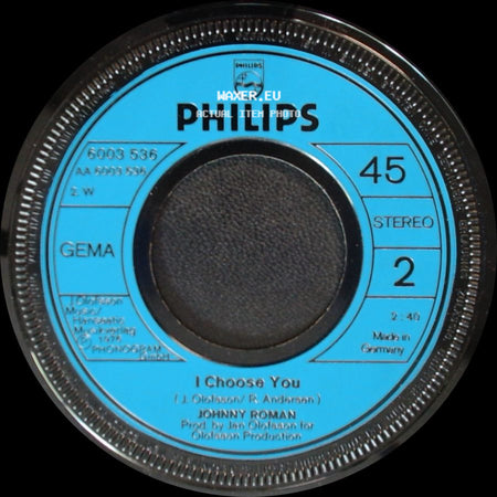 Johnny Roman - Buona Sera / I Choose You side B