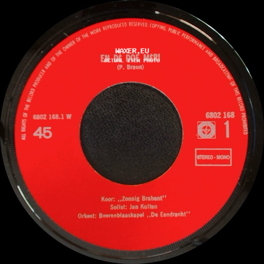 Unknown Artist - En De Doe Mèr! / En Boven Op M'n Flat side A