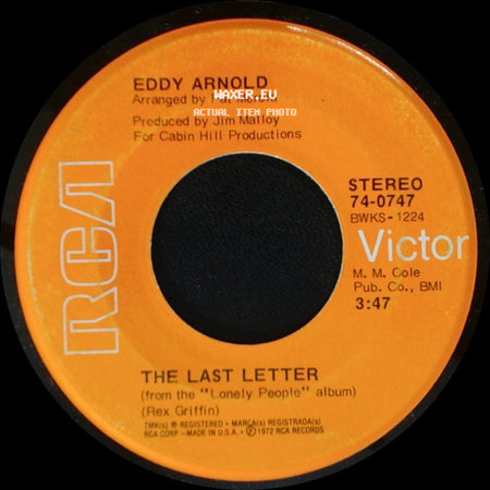 Eddy Arnold - Lucy / The Last Letter side B