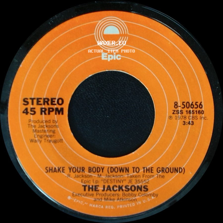 The Jacksons - That's What You Get (For Being Polite) / Shake Your Body (Down To The Ground) side B