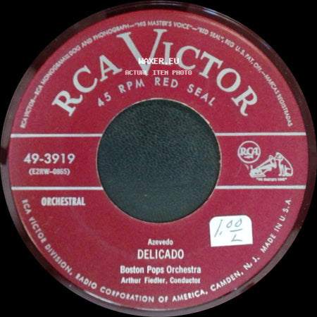 Boston Pops Orchestra - Francesca / Delicado side B