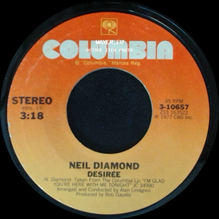 Neil Diamond - Desirée / Once In A While side A