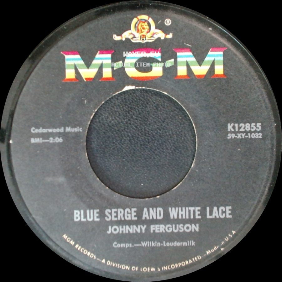 Johnny Ferguson / Angela Jones - Blue Serge And White Lace / Johnny Ferguson side A