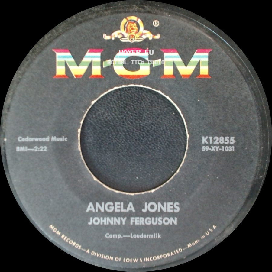 Johnny Ferguson / Angela Jones - Blue Serge And White Lace / Johnny Ferguson side B