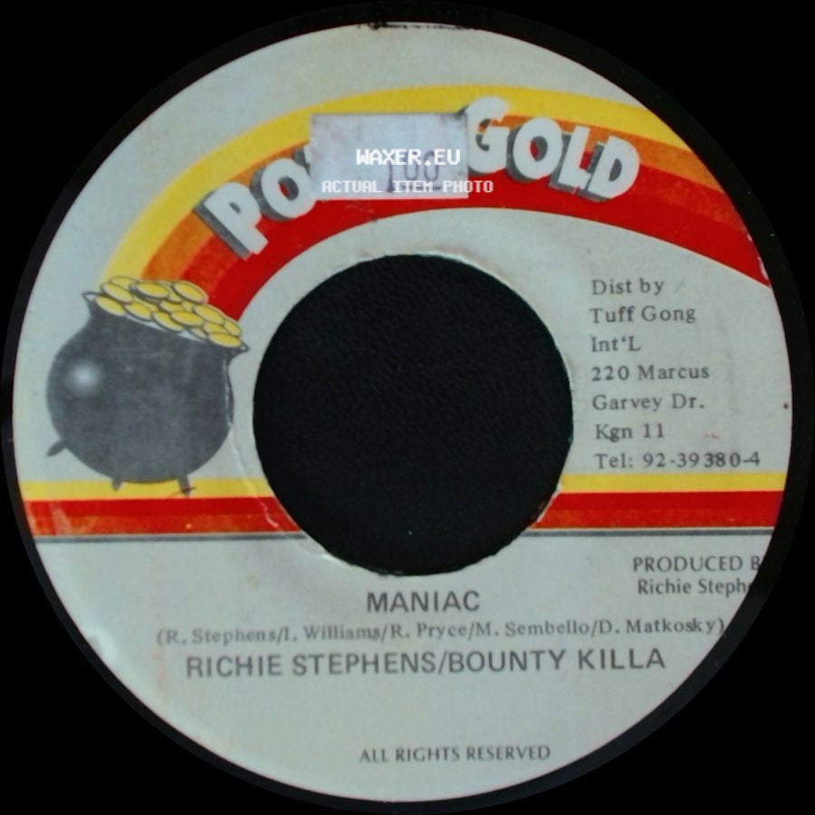 Richie Stephens/Bounty Killa / Sly Dunbar/Danny Browne/Lenky - Maniac / Version side A