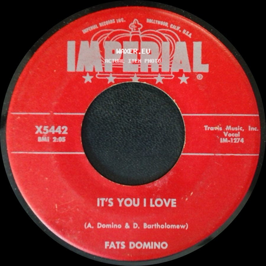 Fats Domino - Valley Of Tears / It's You I Love side B