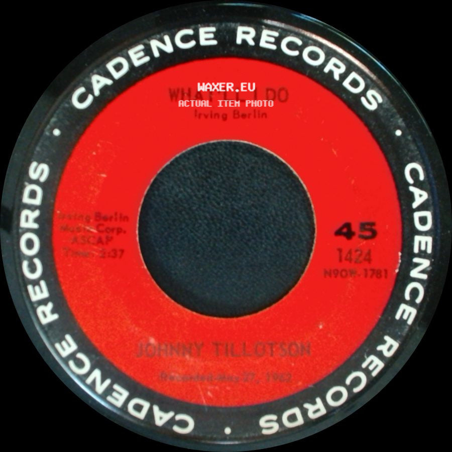 Johnny Tillotson - What'll I Do / Send Me The Pillow You Dream On side A
