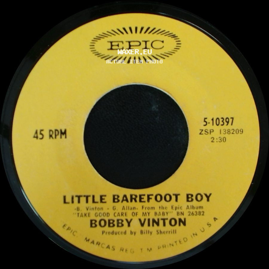 Bobby Vinton - Little Barefoot Boy / I Love How You Love Me side A