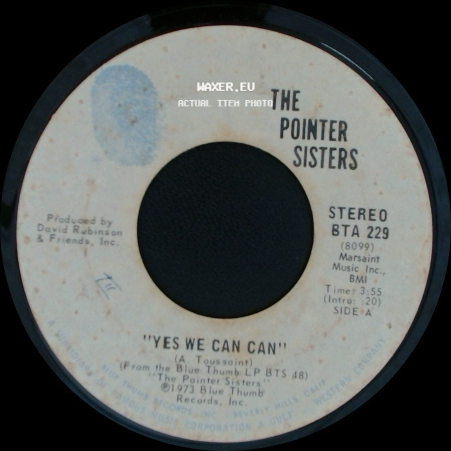 The Pointer Sisters - Yes We Can Can / Jada side A