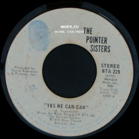 The Pointer Sisters - Yes We Can Can / Jada side A