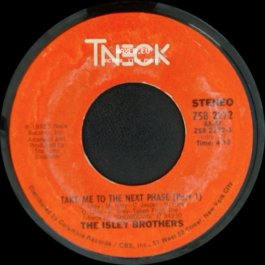 The Isley Brothers - Take Me To The Next Phase (Part 1) / Take Me To The Next Phase (Part 2) side A