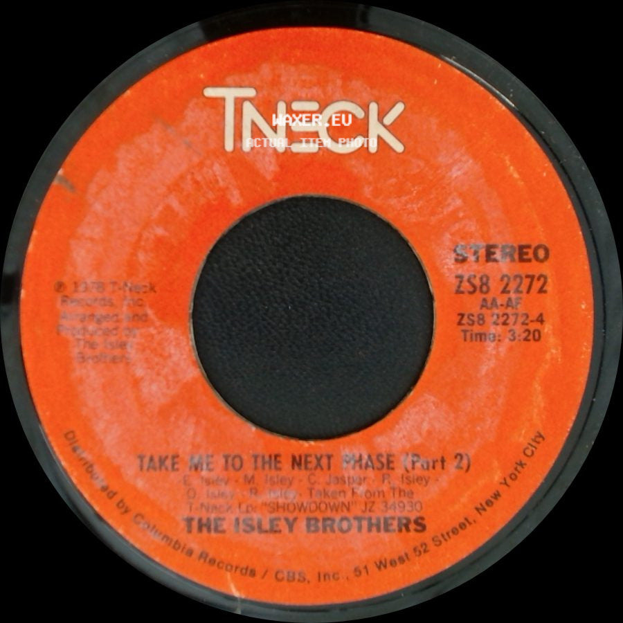 The Isley Brothers - Take Me To The Next Phase (Part 1) / Take Me To The Next Phase (Part 2) side B