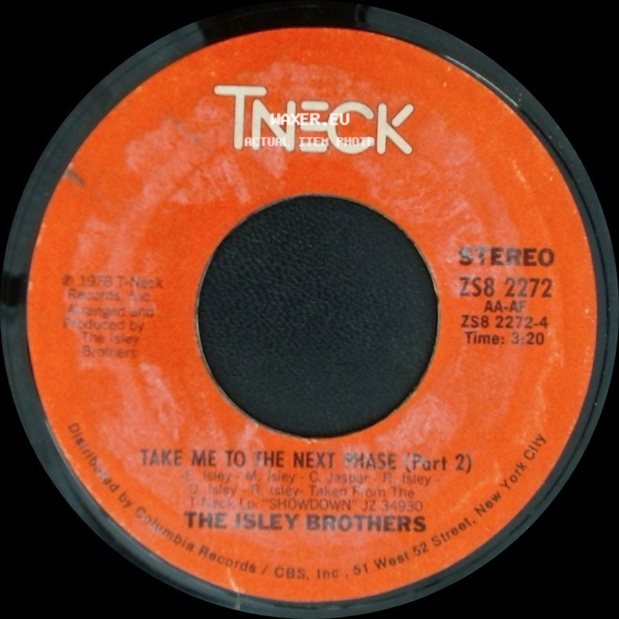 The Isley Brothers - Take Me To The Next Phase (Part 1) / Take Me To The Next Phase (Part 2) side B