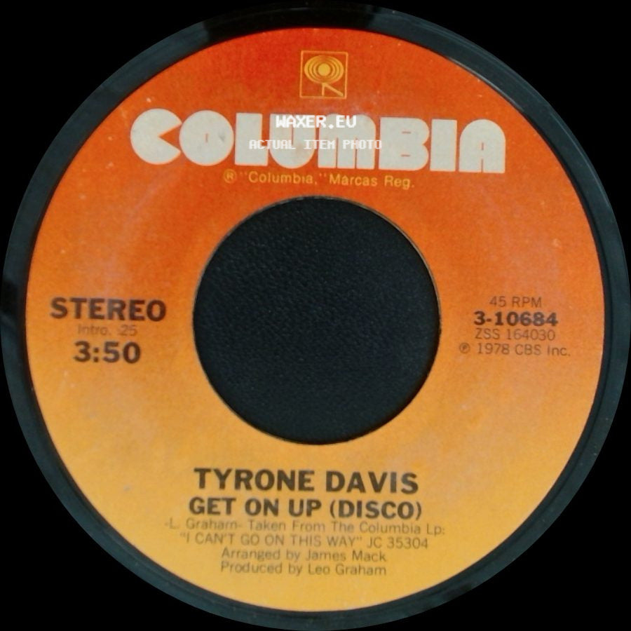 Tyrone Davis - It's You, It's You / Get On Up (Disco) side B
