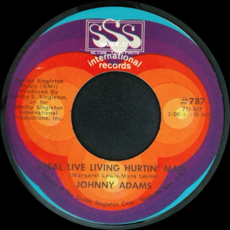Johnny Adams - Real Live Living Hurtin' Man / Proud Woman side A