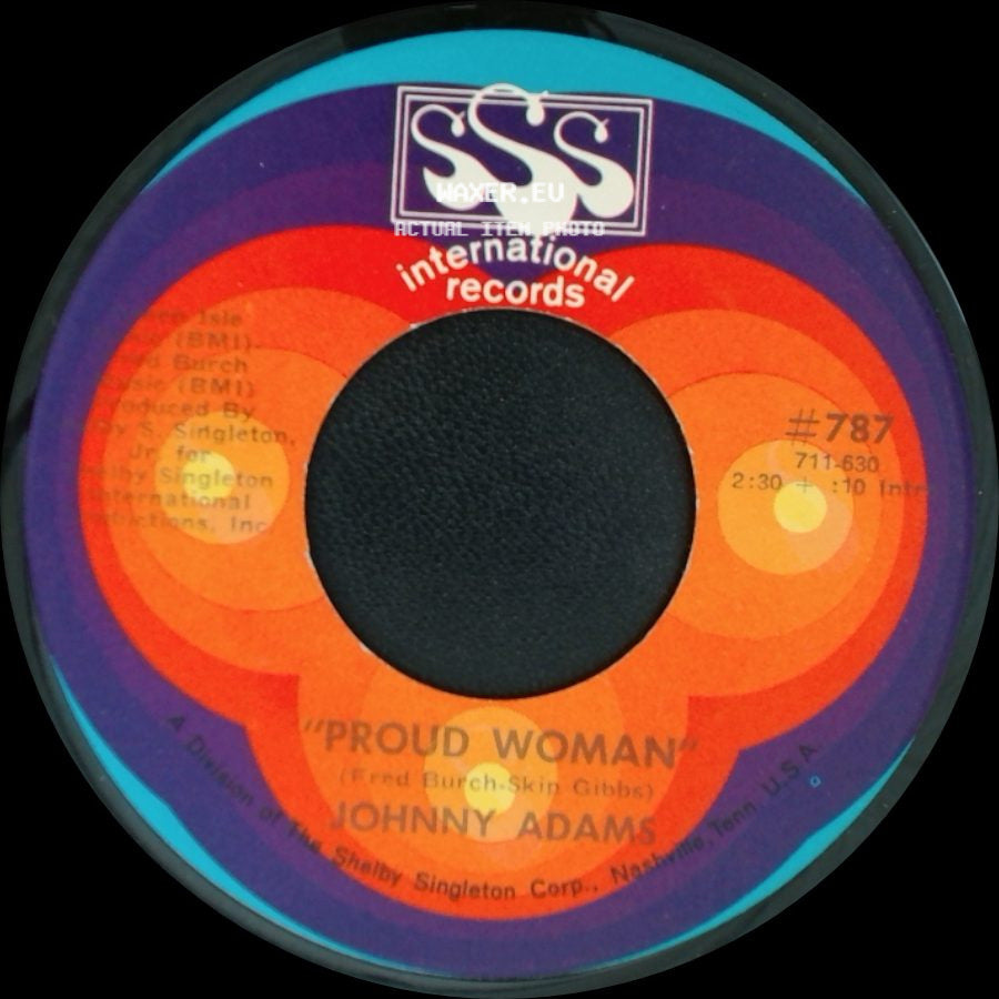 Johnny Adams - Real Live Living Hurtin' Man / Proud Woman side B