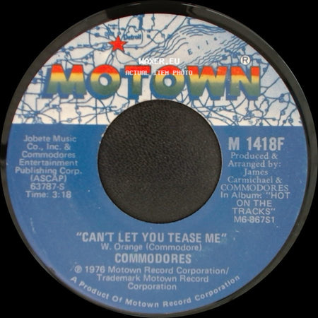 Commodores - Easy / Can't Let You Tease Me side B