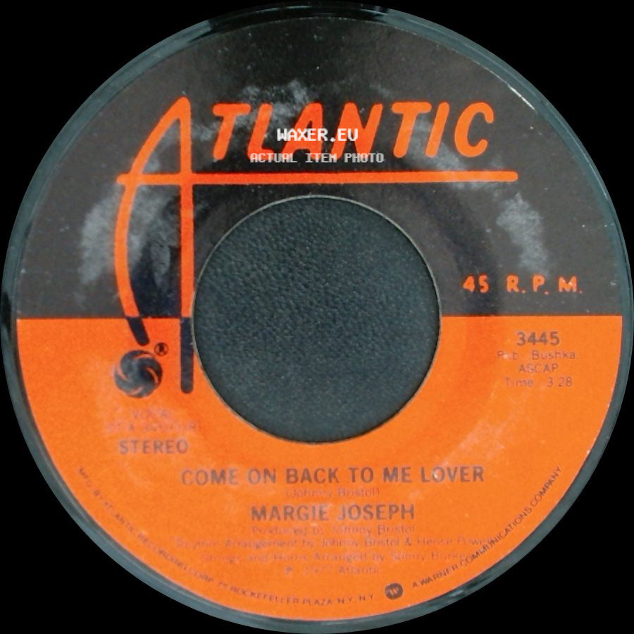 Margie Joseph - Come On Back To Me Lover / Come On Back To Me Lover side A