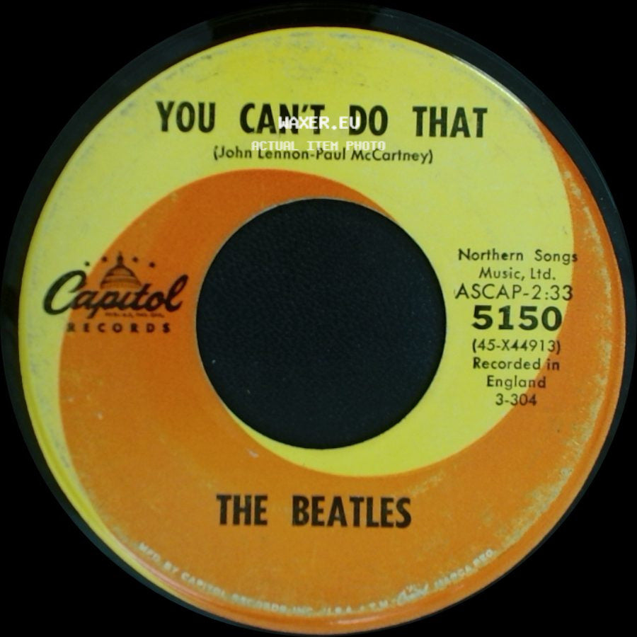 The Beatles - You Can't Do That / Can't Buy Me Love side A