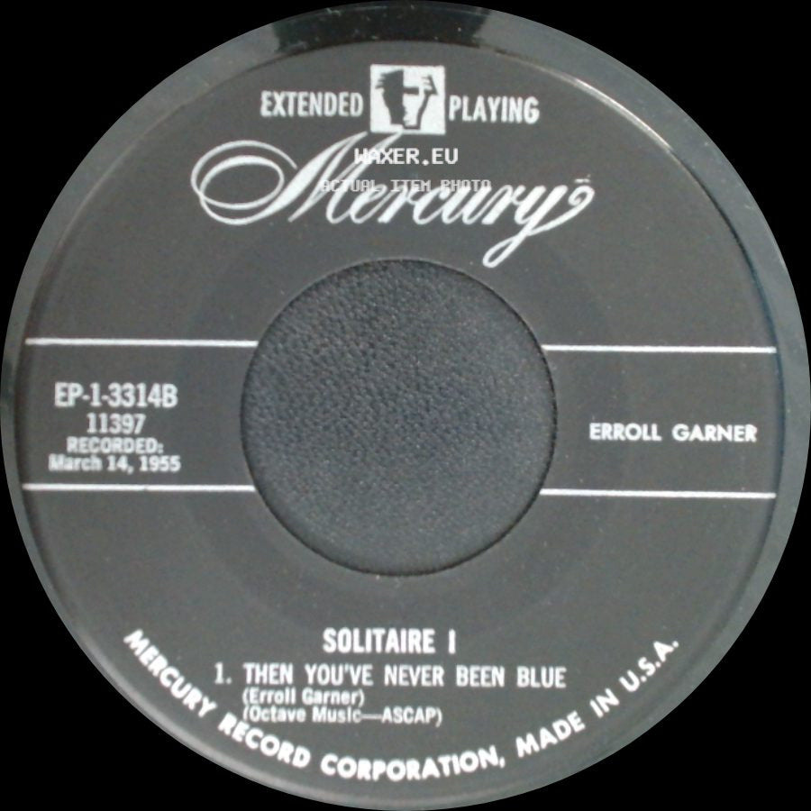 Erroll Garner - Solitaire 1 / Solitaire I side A