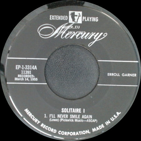 Erroll Garner - Solitaire 1 / Solitaire I side B