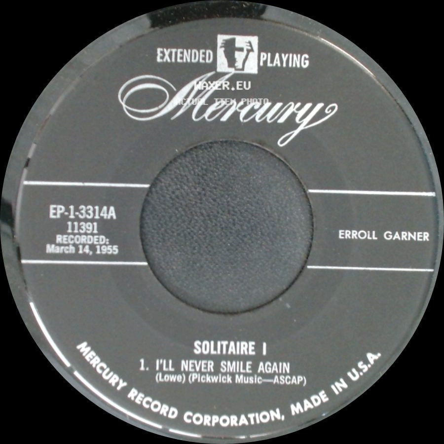 Erroll Garner - Solitaire 1 / Solitaire I side B