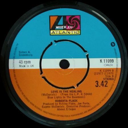 Roberta Flack With Donny Hathaway / Roberta Flack - The Closer I Get To You / Love Is The Healing side B