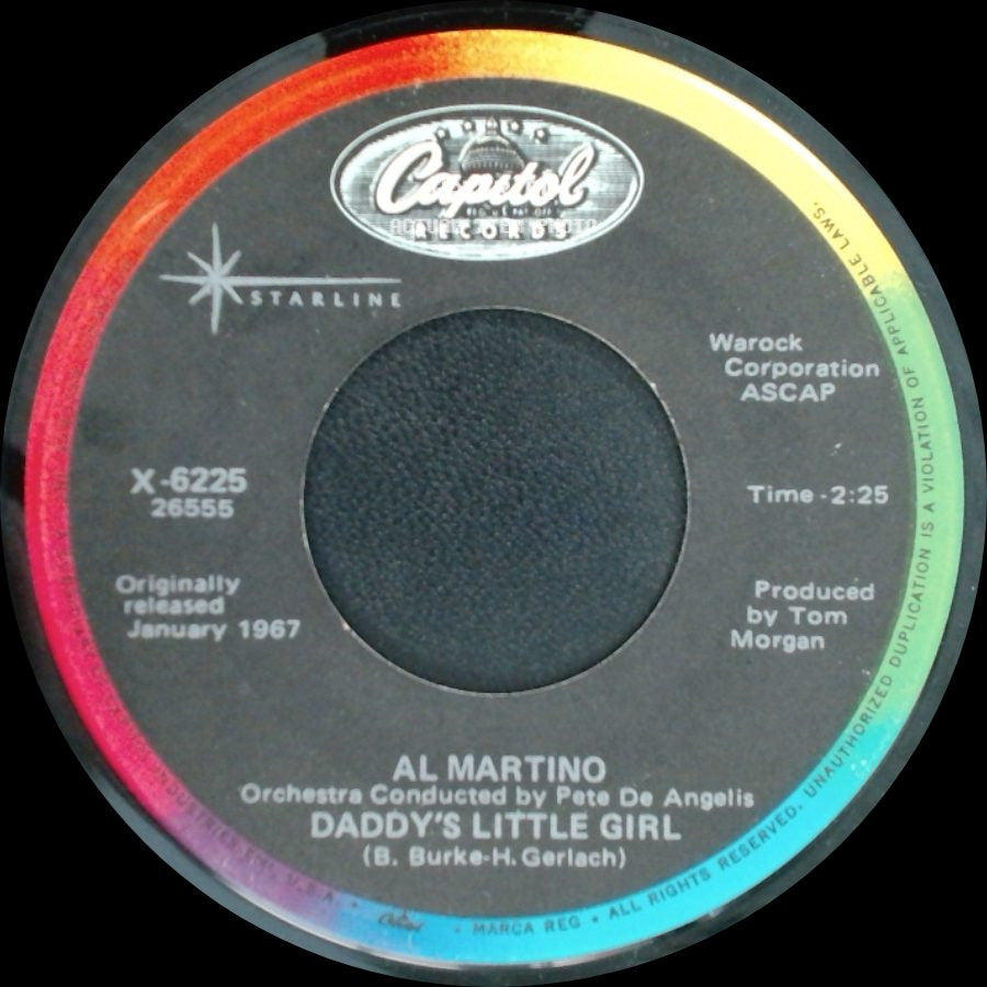 Al Martino - I Love You More And More Every Day / Daddy's Little Girl side B