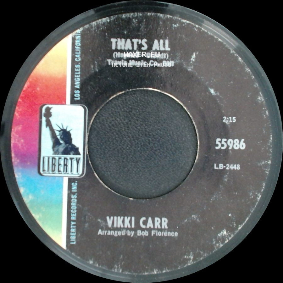 Vikki Carr - It Must Be Him / That's All side B